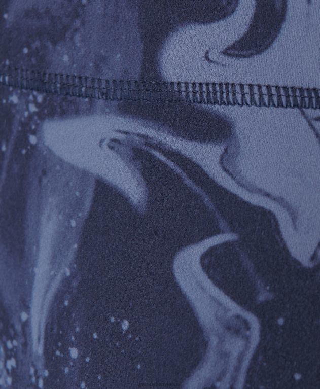 Sweaty Betty 女性 スーパーソフト7/8ヨガレギンス L4RHF105 衣類 青い大理石の斑点プリント