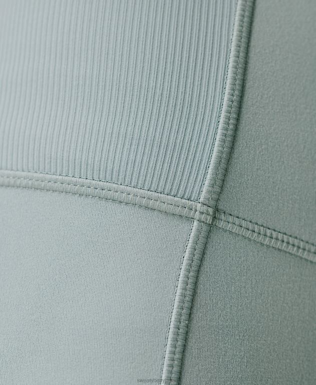 Sweaty Betty 女性 非常に柔らかいリブ編みの7/8ヨガレギンス L4RHF285 衣類 ヴェイパーブルー