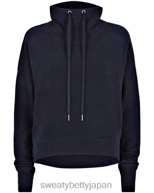 Sweaty Betty 女性 ハーモナイズイタリアンフリーススウェットシャツ L4RHF1081 衣類 ネイビーブルー