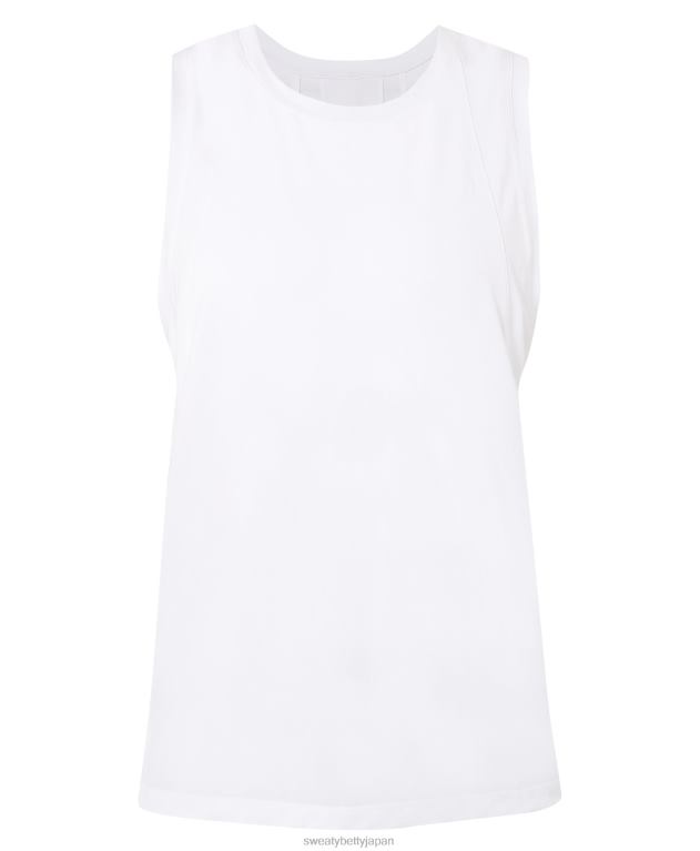Sweaty Betty 女性 ソフトフロースタジオタンク L4RHF271 衣類 白