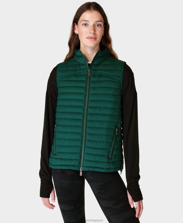 Sweaty Betty 女性 先駆者のベスト L4RHF327 衣類 レトログリーン