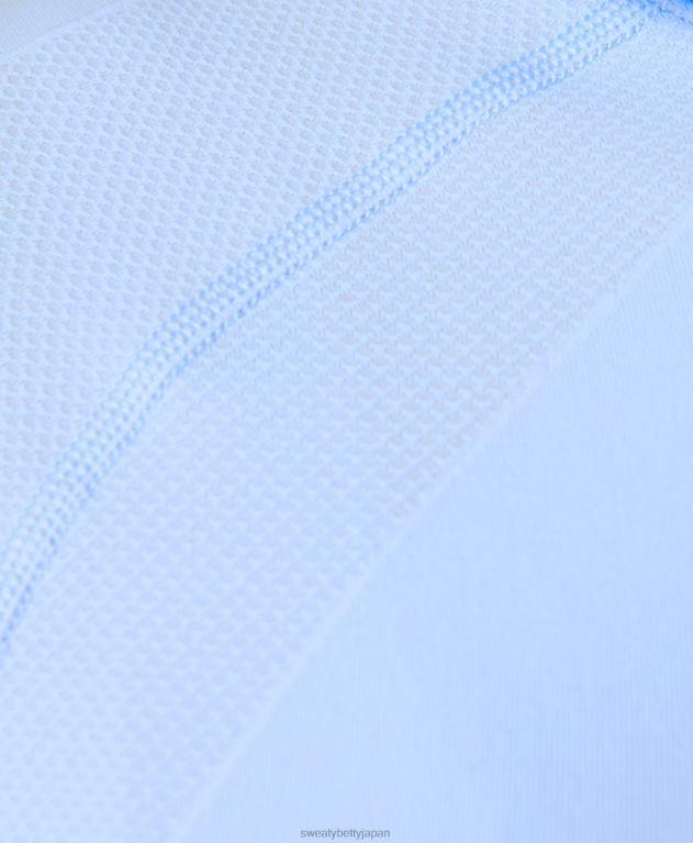Sweaty Betty 女性 アスリートフード付き長袖トップ L4RHF348 衣類 ブリーズブルー