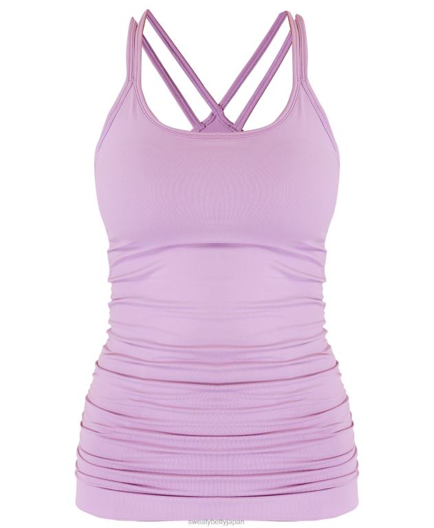 Sweaty Betty 女性 姿勢を整えるシームレスなヨガタンク L4RHF703 衣類 ユリパープル
