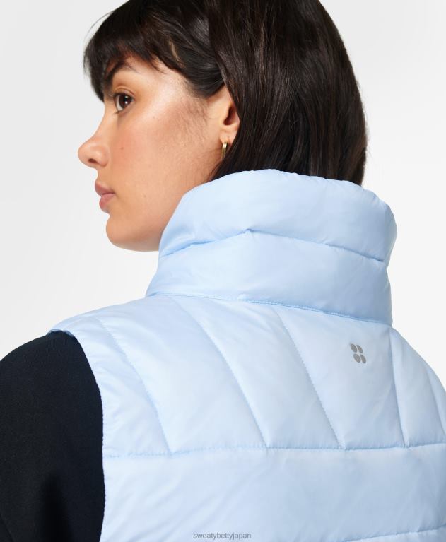 Sweaty Betty 女性 パスファインダーパッカブルベスト L4RHF784 衣類 ブリーズブルー