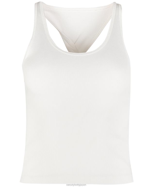 Sweaty Betty 女性 春のシームレスなタンクトップ L4RHF851 衣類 リリーホワイトマール