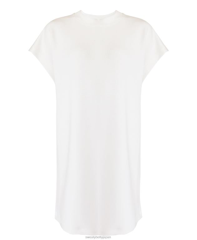 Sweaty Betty 女性 サンドウォッシュ クラウドウェイト Tシャツドレス L4RHF1009 衣類 リリーホワイト