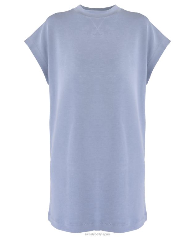 Sweaty Betty 女性 サンドウォッシュ クラウドウェイト Tシャツドレス L4RHF1010 衣類 コーブブルー