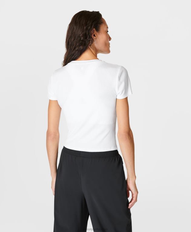 Sweaty Betty 女性 ハーパー半袖Tシャツ L4RHF264 衣類 白
