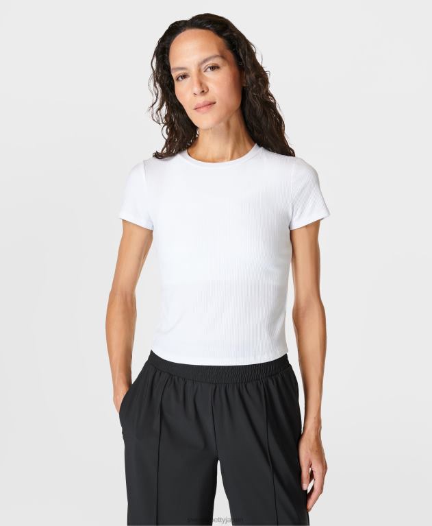 Sweaty Betty 女性 ハーパー半袖Tシャツ L4RHF264 衣類 白