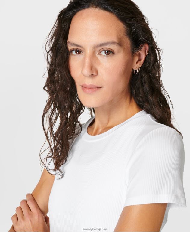 Sweaty Betty 女性 ハーパー半袖Tシャツ L4RHF264 衣類 白