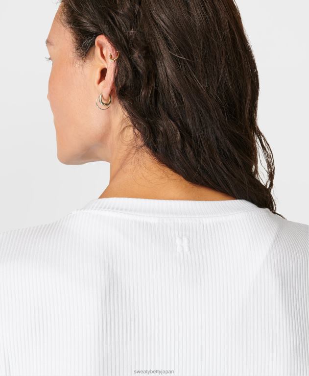 Sweaty Betty 女性 ハーパー半袖Tシャツ L4RHF264 衣類 白