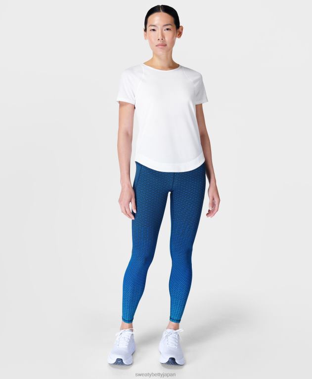 Sweaty Betty 女性 呼吸がしやすいランニングTシャツ L4RHF497 衣類 白