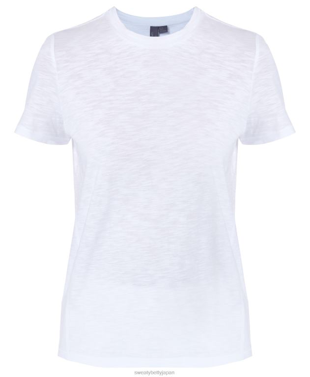 Sweaty Betty 女性 リフレッシュクルーネックTシャツ L4RHF978 衣類 白