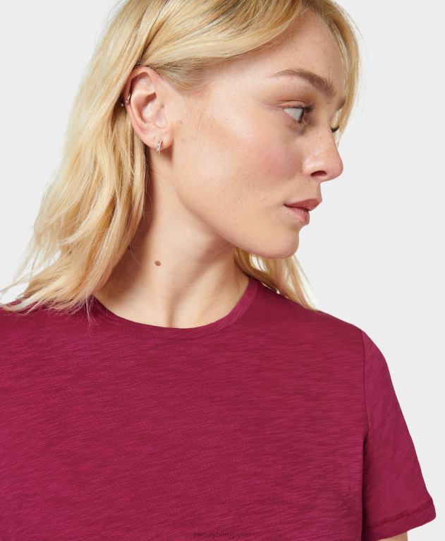 Sweaty Betty 女性 リフレッシュクルーネックTシャツ L4RHF979 衣類 ヴァンプレッド