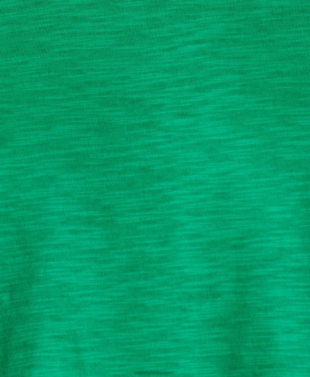 Sweaty Betty 女性 リフレッシュクルーネックTシャツ L4RHF980 衣類 鮮やかな緑